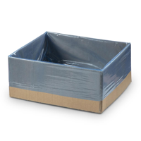 Heavy Duty Blue Super Strong Plastic Box Liners Blue 63mmH x 63mmW x 38mmH - Box of 400