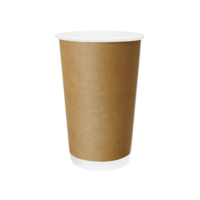 Truly Eco 16oz / 480ml KRAFT DOUBLE WALL Coffee Cups 90mm Diameter, Home Compostable, Aqueous Coated