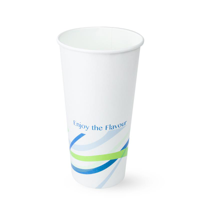 Milkshake Paper CUPS 24oz / 680ml Milk Shake Paper Cups Blue Print Design - SLEEVE=25 / BOX=500