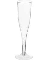 Occassion's Premium Plastic Champagne Flute 150ml - Packet of 12