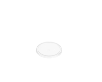 Small Round Clear Plastic Sauce Container Lid 80mm Diameter - SLEEVE=100 / BOX=1,000