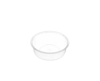 Large Round Clear Premium Plastic Takeaway Containers 220ml Microwave Grade - Box of 1,000