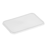 Large Rectangle Clear Premium Takeaway Container FLAT Lids Microwave Grade suit G500 - G1000 - SLEEV