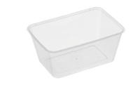 Large Rectangle Clear Premium Takeaway Containers 1,000ml Microwave Grade (G1000) - SLEEVE=50 / BOX=