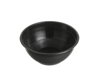 Round Black Premium Plastic Noodle Bowl 1050ml with 180mm Diameter - SLEEVE=50 / BOX=500