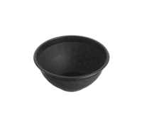 Round Black Premium Plastic Noodle Bowl 750ml with 160mm Diameter - Box of 400