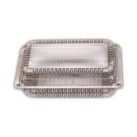 Clear Plastic Premium Super Rectangle Clam Hinge Container 240mm(L) x 120mm(W) x 70mm(H) (SP4) - Box