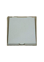 Flat Plain White Cardboard Pizza Boxes 11" / 28cm - Packet of 50