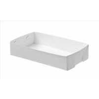 Premium Double White Cake Tray No. 20 135mm(L) x 180mm(W) x 45mm(H) - Packet of 200