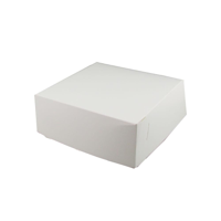 White Pastry / Cake Box 7" x 7" x 5" / 175mm(L) x 175mm(W) x 125mm(H) - Packet of 100
