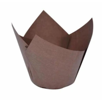Brown Paper Muffin Tulip Liners Moulds 60mm Base - PACK=200 / BOX=5,000