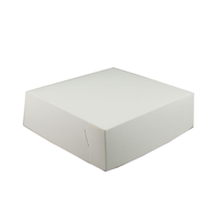 White Pastry / Cake Box 7" x 7" x 3" / 175mm(L) x 175mm(W) x 75mm(H) - Packet of 50