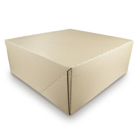 No. 15 Heavy Duty Square Brown Cake Pop-up Box 15" / 380mm - Packet of 20