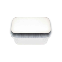 Large Rectangular White Lids for 7421 Foil Container - Packet of 500