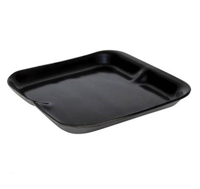 Black Foam Shallow Butchers Tray 125mm(L) x 125mm(W) x 12mm(H) (T55ABL) - Box of 500