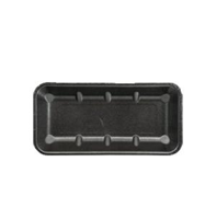 Black Foam Deep Butchers Tray 285mm(L) x 140mm(W) x 30mm(H) (T115) - PACK=100 / BOX=500