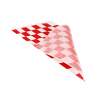 Foopak Premium Printed Red/White Check Greaseproof Paper 4 Cut 330mm(W) x 220mm(L) - Packet of 1600