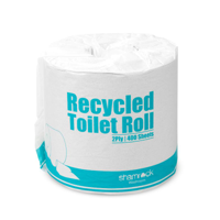 Recycled White Allergy Free 2 Ply Toilet Paper Roll 400 Sheets Individually Wrapped - Box of 48