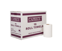 Caprice Premium 80m Virgin Paper Hand Roll Towel - EACH=1 / BOX=16
