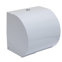Dispenser for Roll Towel White Enamel Metal - Each