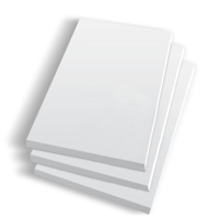 White Writing Pads  4" x 6" / 100mm(W) x 165mm(L) - EACH=1 / BOX=100