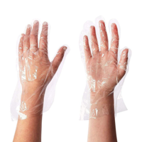 Plastic LDPE Poly Unifit Disposable Gloves - PACK=500 / BOX=6,000