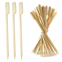 Bamboo 12cm Paddle Skewer - PACK=250 / BOX=5,000