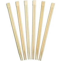 Wooden Chopsticks 210mm in Paper Sleeve (2 per sleeve)  - PACK=100 / BOX=2,500
