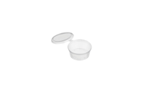 Sauce Containers 50ml with Attached Hinged Lids - SLEEVE=100 / BOX=1,000