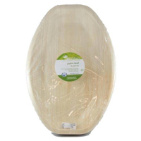 Large Oval Palm Leaf Plate 15" x 10" / 350mm x 250mm - Packet of 10