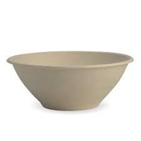BioPak Bio Cane Natural Bowl 24oz /800ml Capacity 196mm Diameter x 50mm(H) - SLEEVE=50 / BOX=400