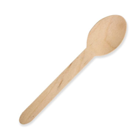 Premium Enviro Friendly Natural Wooden Birchwood 16cm Spoon - SLEEVE=100 / BOX=1,000
