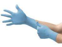 Nitrile BLUE Large Super Strength  High Stretch Gloves Powder Free TGA Approved - PACK=100 / BOX=1,0