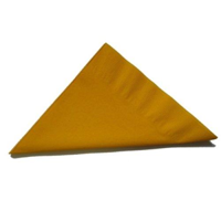 Yellow 2 Ply Dinner Serviettes 1/4 Fold 400mm x 400mm - Box of 1,000