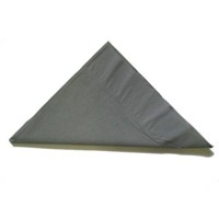 Silver 2 Ply Dinner Serviettes 1/4 Fold 400mm x 400mm - Box of 1,000
