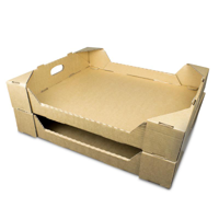 Bread Tray / Fruit Boxes with Handles 634mm x 543mm x 109mm - Pack 25