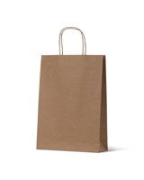 Triple / Three Brown Wine Bottle Loop Handle Paper Carry Bags 360mm(L) x 255mm(W) x 90mm(G) - PACK=1