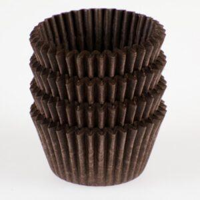 Brown Chocolate Patty Pan Size 398 / 38mm Base x 28mm(H) - SLEEVE=500 / BOX=5,000