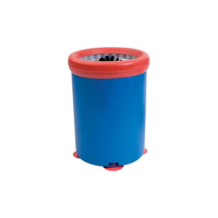 Glass Brush Single Washer with Suction Cups Blue - Each
