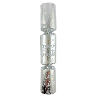 Xmas Bon Bon 10" Foil Silver Design - Box 50