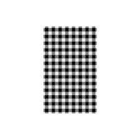 Gingham Greaseproof Paper 190mm x 310mm Black / White Check - Packet of 200 Sheets