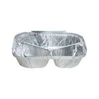 Large 3 Cavity Meal Foil Tray 760ml 205mm(L) x 160mm(W) x 40mm(H) (7920) - Box of 500 (**Special Ord