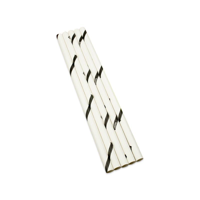 White Thickshake Jumbo Paper Straw 10mm x 240mm - PACK=100 / BOX=1,000