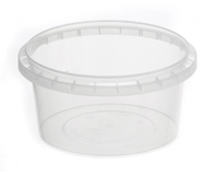 GENFAC Tamper Evident Round Container Bases 460ml / 118mm Diameter - BOX OF 480
