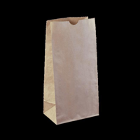 Checkout Bags Number #8 SOS Brown Paper Bags 350mm(L) x 180mm(W) x 115mm(G) - Box of 1,000