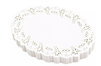 White Oval Paper Doyle 180mm x 270mm  - PACK=250 /. BOX=2,000