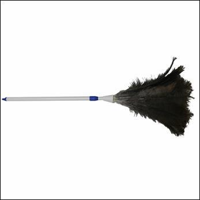 Genuine Ostrich Feather Duster Large 85cm-110cm Extendable With Plastic Handle - Each