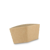 Kraft Corrugated Coffee Cup Sleeve for 90mm Cups - Box of 1,000