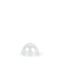 Clear Plastic PET Dome Lids Suit 10oz 85mm Diameter PET Cup - SLEEVE=100 / BOX=2,000