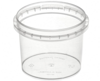 Tamper Evident Clear Round Container Bases 120ml / 69mm Diameter - Box of 1,000